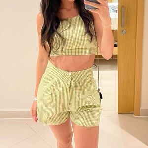 Checkered two piece set
